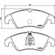 Jeu de 4 plaquettes de frein avant HELLA 8DB 355 040-621 - Visuel 2