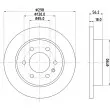 Jeu de 2 disques de frein arrière HELLA 8DD 355 131-831 - Visuel 1