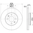 Jeu de 2 disques de frein avant HELLA 8DD 355 132-081 - Visuel 1