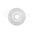 Jeu de 2 disques de frein arrière HELLA 8DD 355 132-491 - Visuel 2
