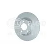 Jeu de 2 disques de frein arrière HELLA 8DD 355 132-701 - Visuel 3