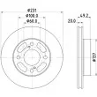 Jeu de 2 disques de frein avant HELLA 8DD 355 132-941 - Visuel 1