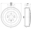 Tambour de frein HELLA 8DT 355 303-011 - Visuel 1