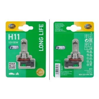 Ampoule, projecteur longue portée HELLA 8GH 223 498-358