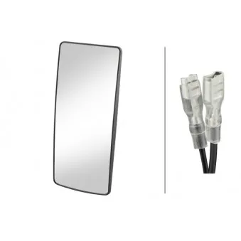 Verre de rétroviseur, rétroviseur extérieur HELLA 9MX 562 841-002