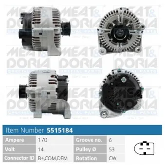 Alternateur MEAT & DORIA 5515184