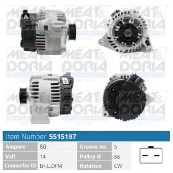 Alternateur MEAT & DORIA 5515197