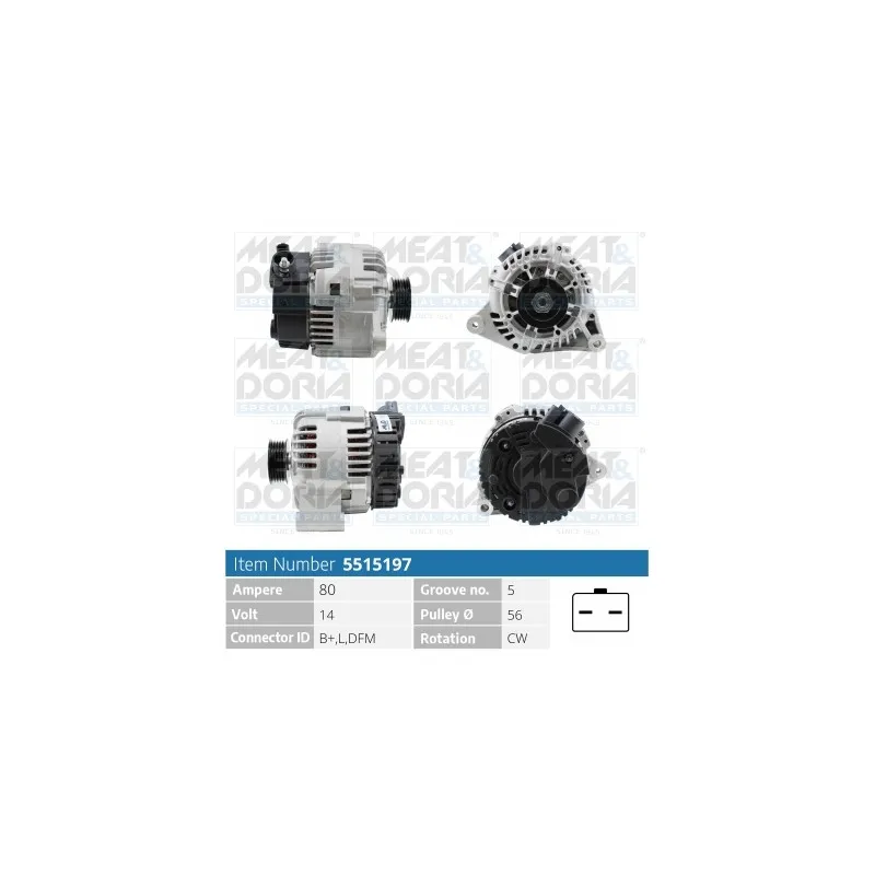 Alternateur MEAT & DORIA 5515197