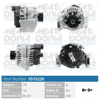Alternateur MEAT & DORIA 5515220