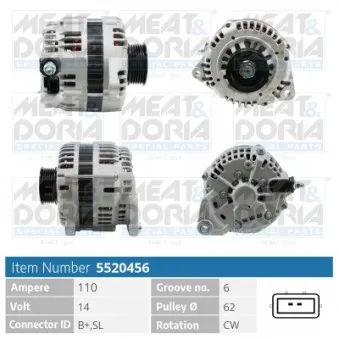 Alternateur MEAT & DORIA 5520456
