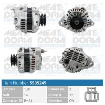 Alternateur MEAT & DORIA 5535245