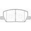 Jeu de 4 plaquettes de frein avant OPEN PARTS BPA1670.02 - Visuel 2