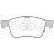 Jeu de 4 plaquettes de frein avant OPEN PARTS BPA1808.12 - Visuel 1