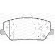 Jeu de 4 plaquettes de frein avant OPEN PARTS BPA1809.02 - Visuel 1