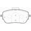 Jeu de 4 plaquettes de frein avant OPEN PARTS BPA1827.00 - Visuel 2