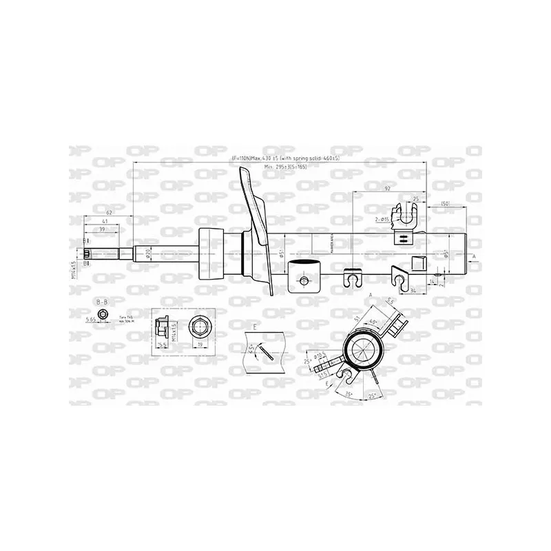 Amortisseur avant gauche OPEN PARTS SAB8571.31