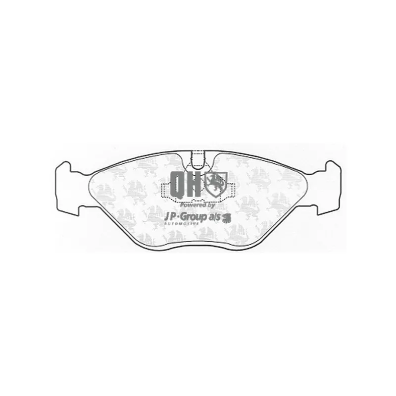 Jeu de 4 plaquettes de frein avant JP GROUP 4563600110