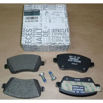 Jeu de 4 plaquettes de frein avant OE 410604775R