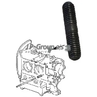Boulon, système d'échappement JP GROUP 8110150106