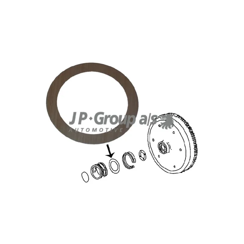 Rondelle d'écartement, vilebrequin JP GROUP 8110451800