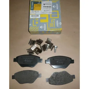 Jeu de 4 plaquettes de frein avant OE 7701207673