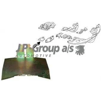 Déflecteur d'air, moteur JP GROUP 8111000506