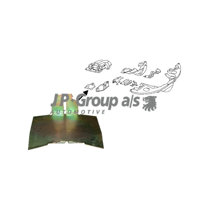 Déflecteur d'air, moteur JP GROUP 8111000506