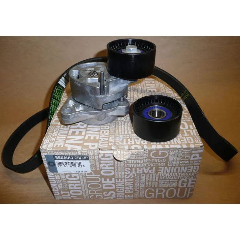 Jeu de courroies trapézoïdales à nervures OE 7701475629