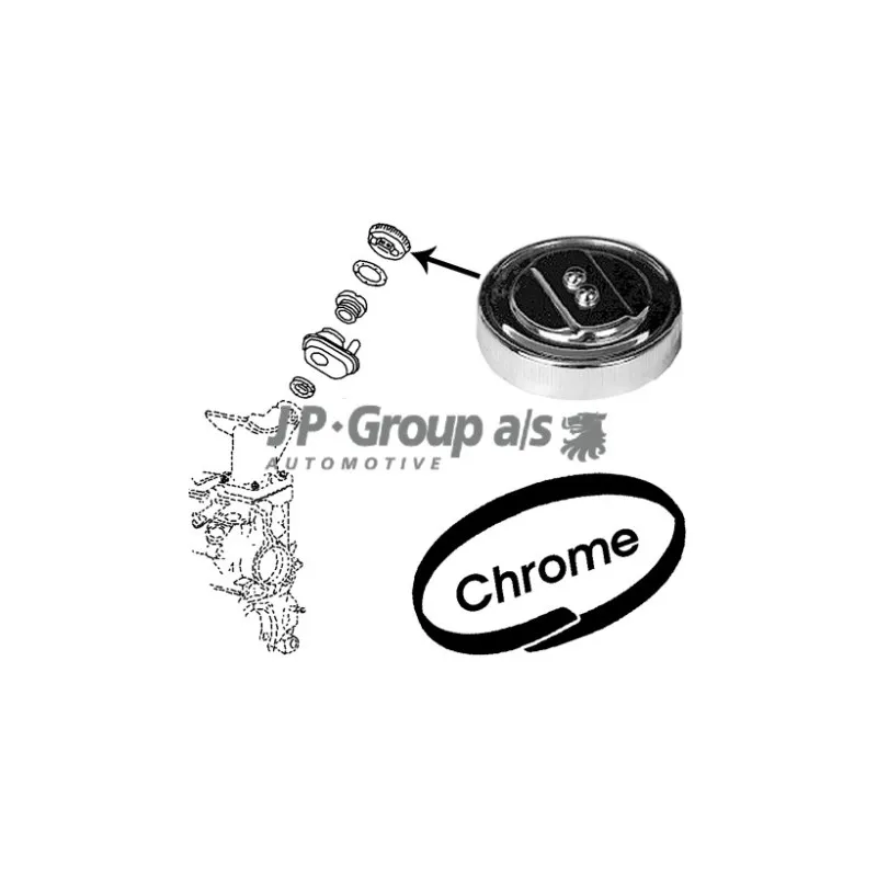 Bouchon, goulotte de remplissage d'huile JP GROUP 8113600206