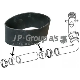 Joint d'étanchéité, goulotte de remplissage de carburant JP GROUP 8115651306