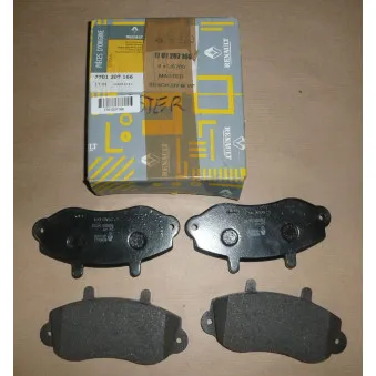 Jeu de 4 plaquettes de frein avant OE 7701207166