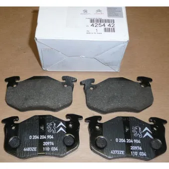 Jeu de 4 plaquettes de frein arrière OE 425442
