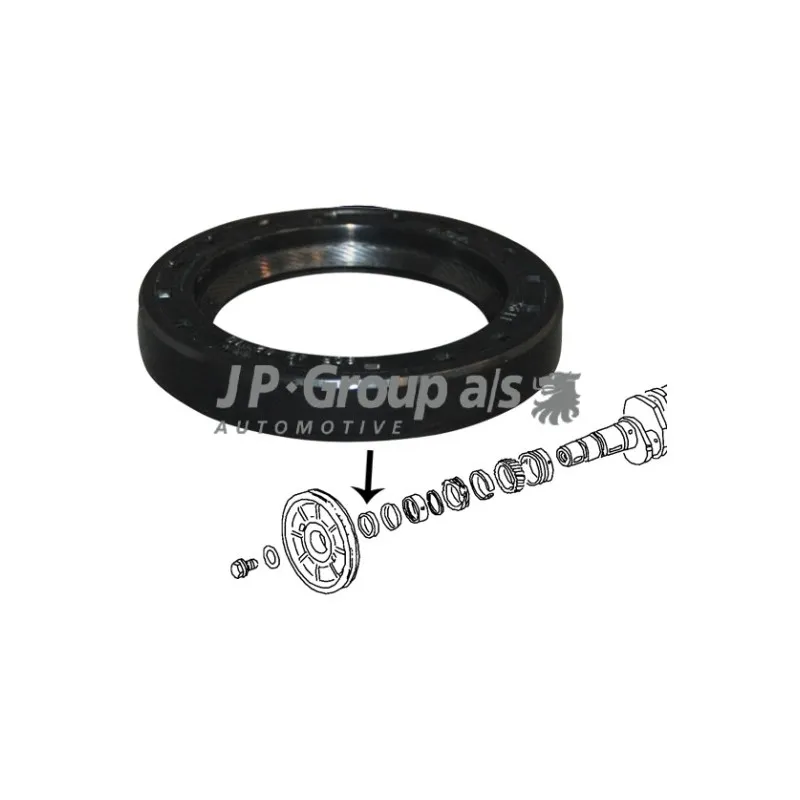 Bague d'étanchéité, vilebrequin JP GROUP 8119500500