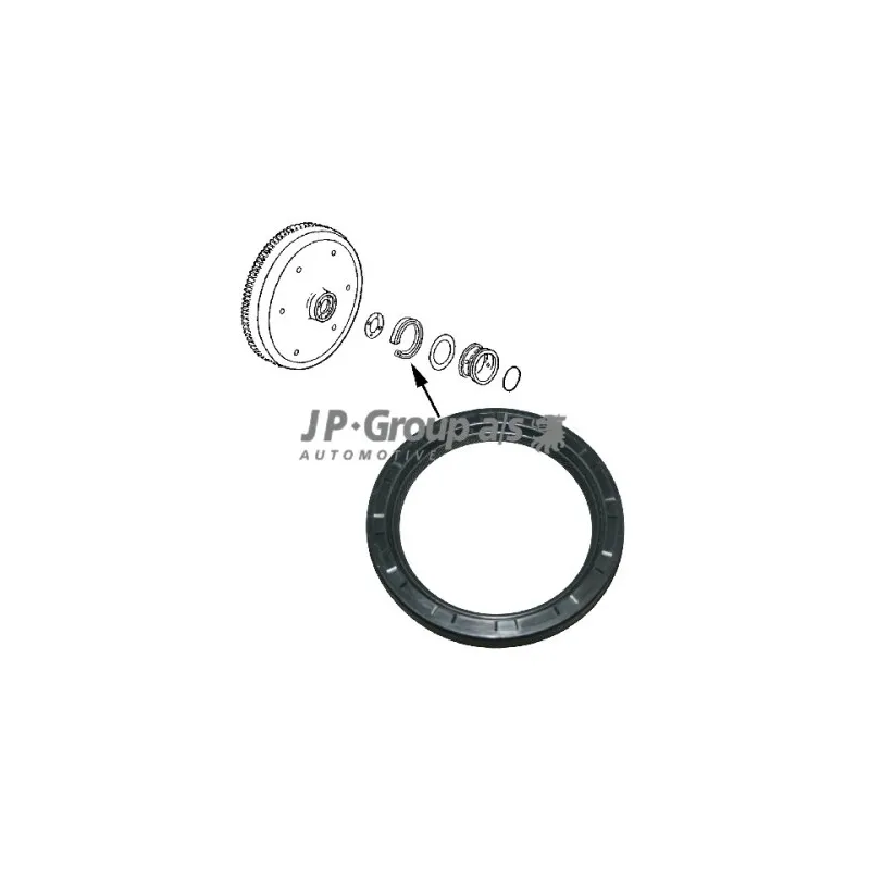 Bague d'étanchéité, vilebrequin JP GROUP 8119500602
