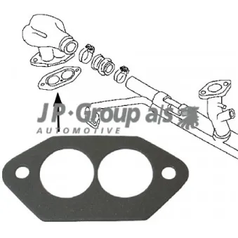 Joint d'étanchéité, bride de carburateur JP GROUP 8119600406