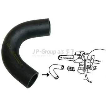 Tuyau d'aspiration, alimentation d'air JP GROUP 8119900100