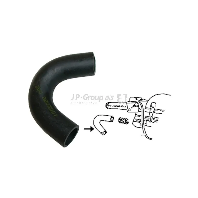 Tuyau d'aspiration, alimentation d'air JP GROUP 8119900100