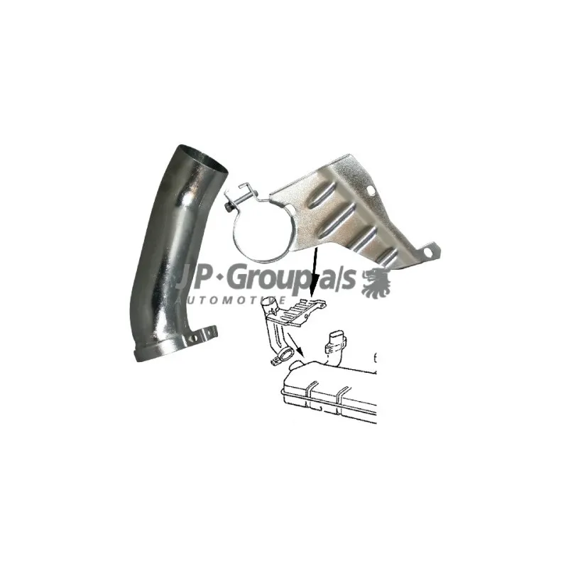 Connecteur, canal de chauffage JP GROUP 8125000170