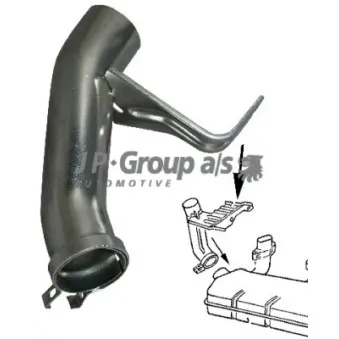 Connecteur, canal de chauffage JP GROUP 8125000180