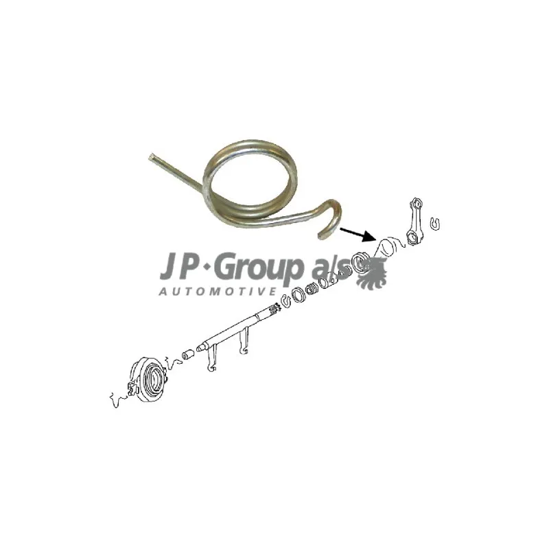 Ressort, commande d'embrayage JP GROUP 8131000306