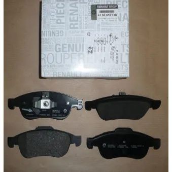Jeu de 4 plaquettes de frein avant OE 410605961R