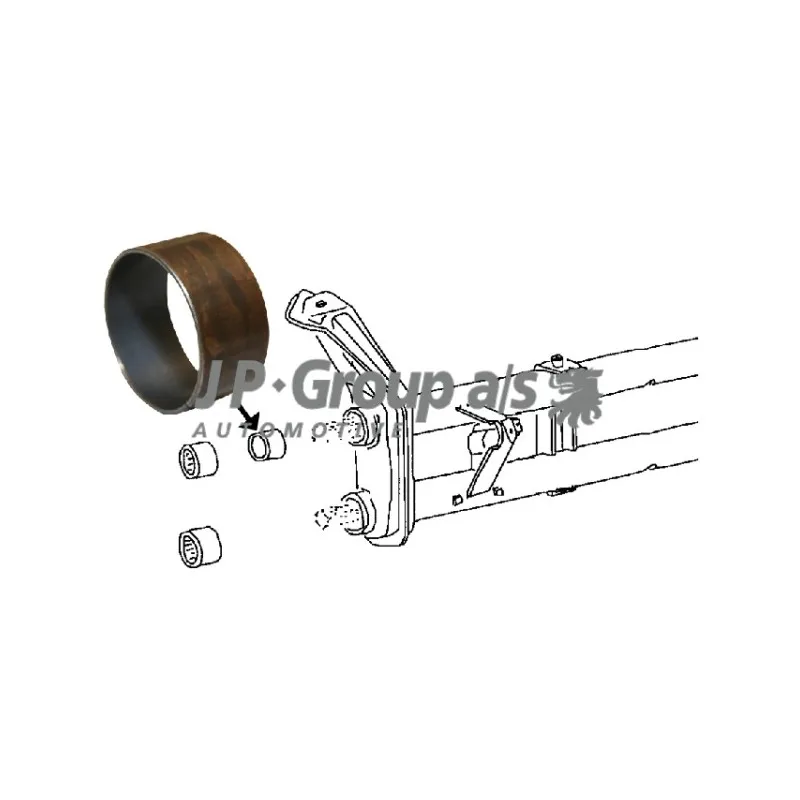 Tube entretoise, barre de torsion JP GROUP 8142250602