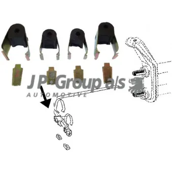 Suspension, stabilisateur JP GROUP 8150450410