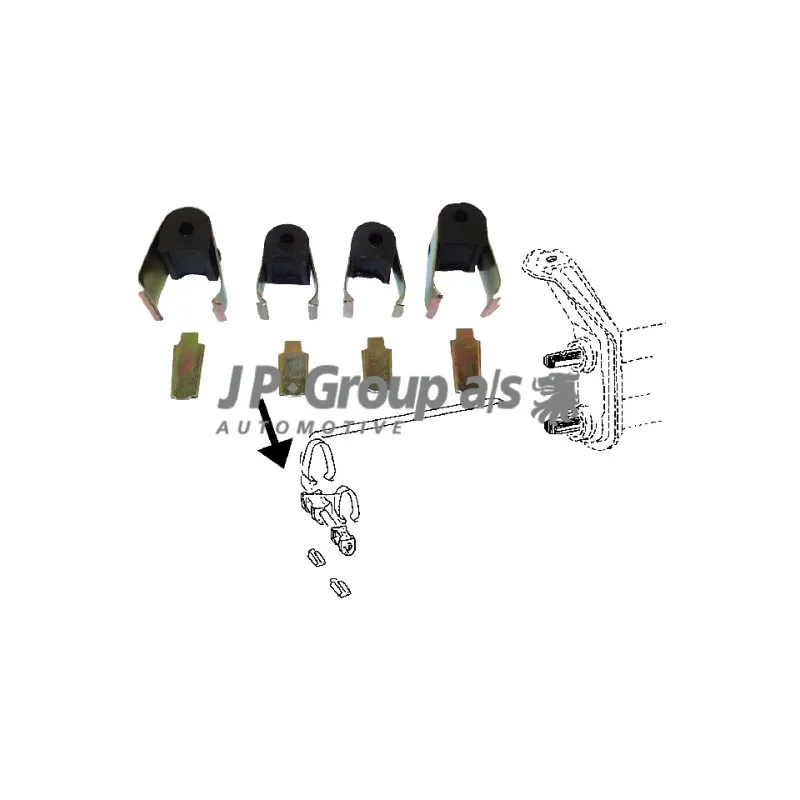 Suspension, stabilisateur JP GROUP 8150450410