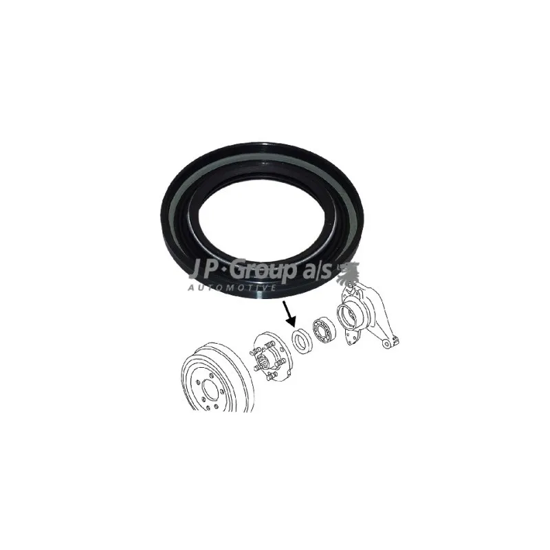 Bague d'étanchéité, roulement de roue JP GROUP 8151250200