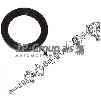 Bague d'étanchéité, roulement de roue JP GROUP 8151250600