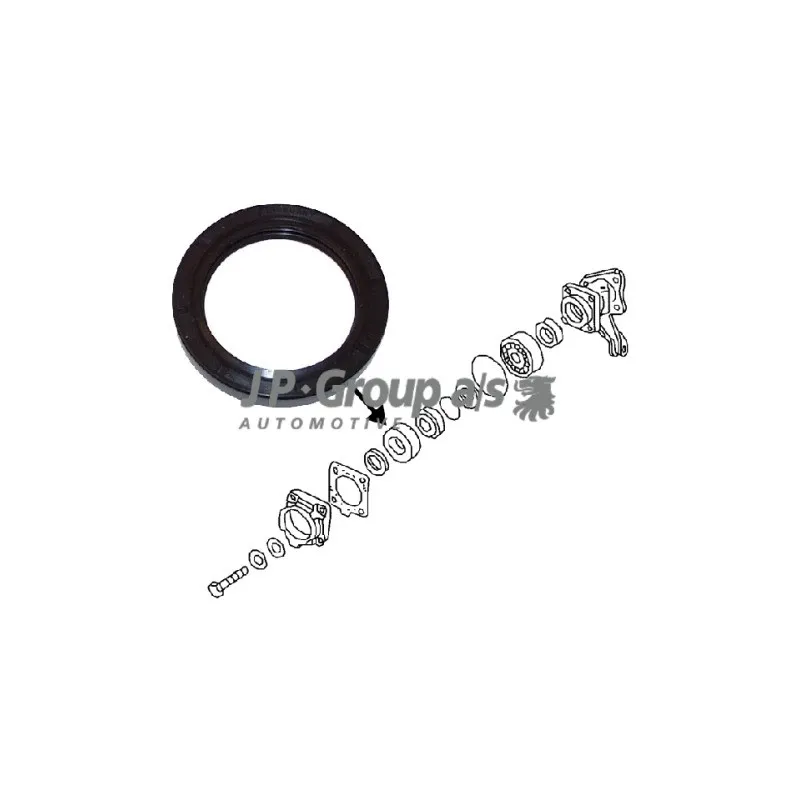 Bague d'étanchéité, roulement de roue JP GROUP 8151250600