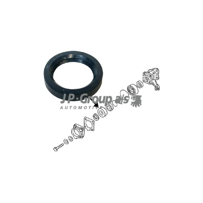 Bague d'étanchéité, roulement de roue JP GROUP 8151250703
