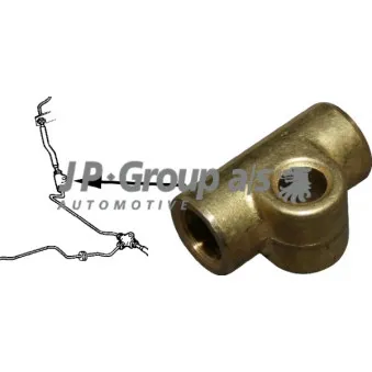 Adaptateur, conduite de frein JP GROUP