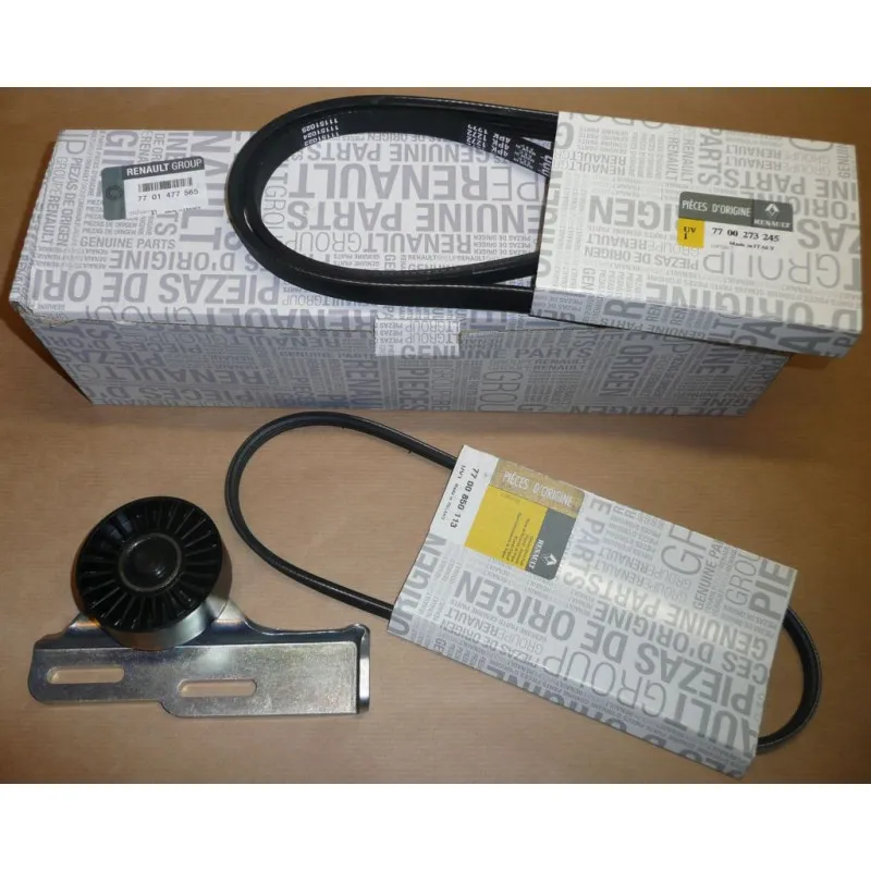 Jeu de courroies trapézoïdales à nervures OE 7701477565